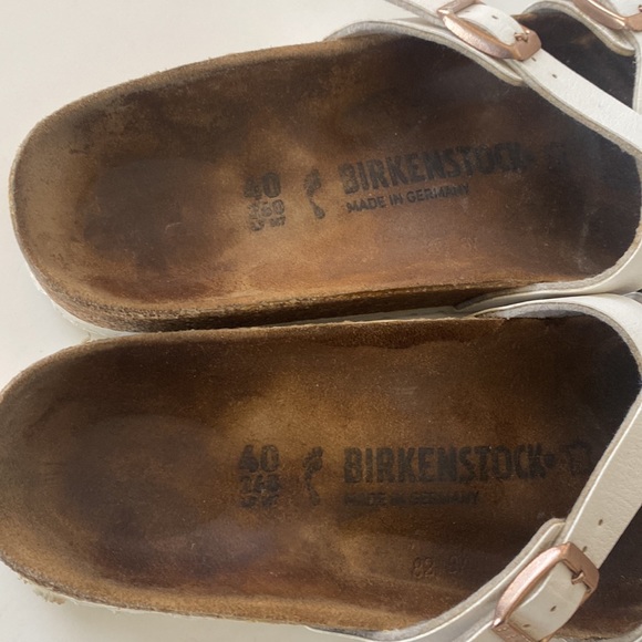 BIRKENSTOCK Yao Birko-Flor Patent Women's Sanda Patent White Sz L 9 M 7 - Picture 12 of 15